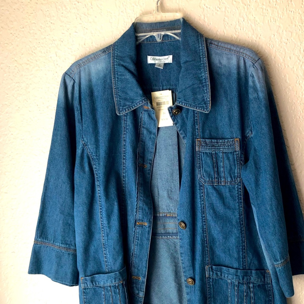 3/4 length denim jacket